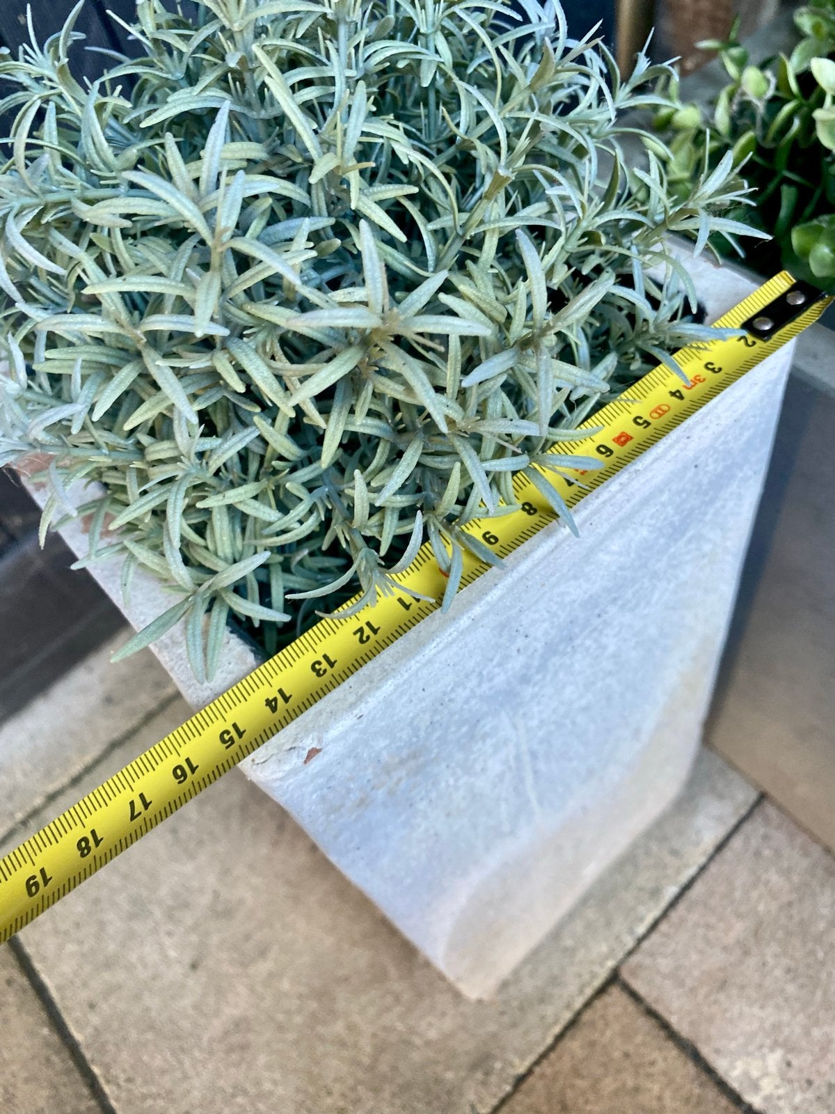 Set van 2 betonnen plantenbakken - vierkant en hoog, Ophalen, Gebruikt, Minder dan 60 cm, Binnen