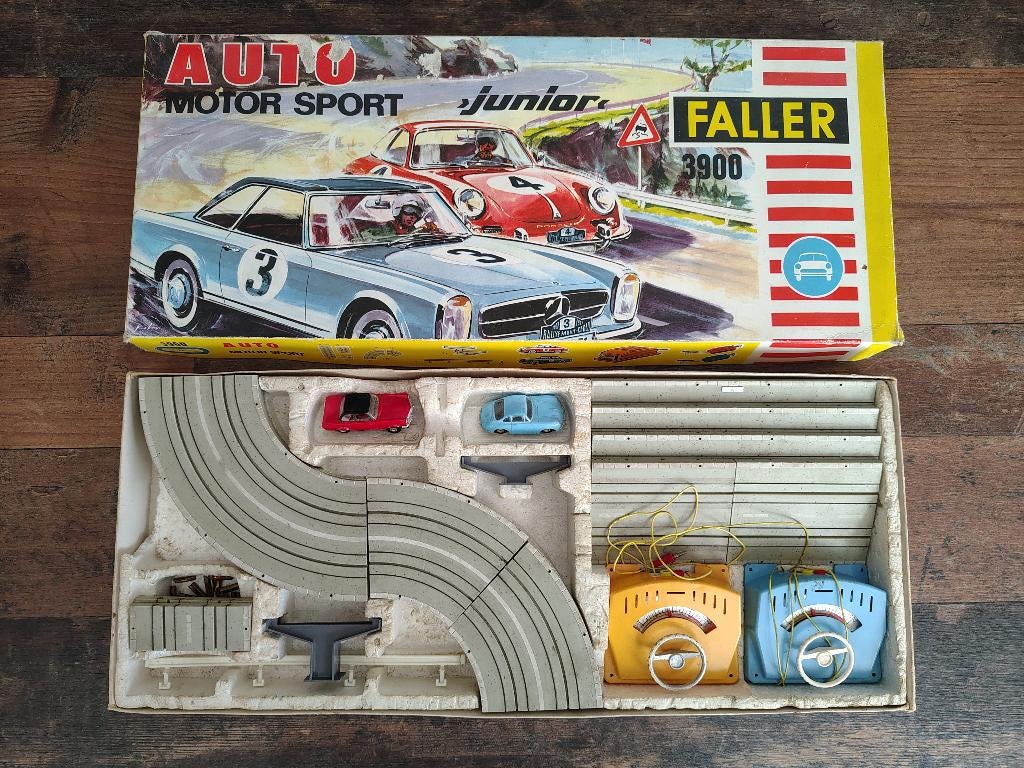 Racebaan 4000/ Porsche 356/ Mercedes 230SL/ Faller AMS, Kinderen en Baby's, Speelgoed | Racebanen, Gebruikt, Elektrisch, Carrera