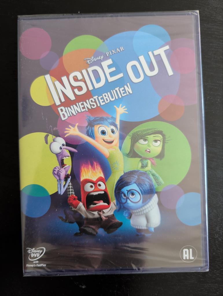 Inside Out (Binnenstebuiten) Disney Pixar DVD Nieuw in seal, Alle leeftijden, Ophalen of Verzenden, Komedie, Nieuw in verpakking