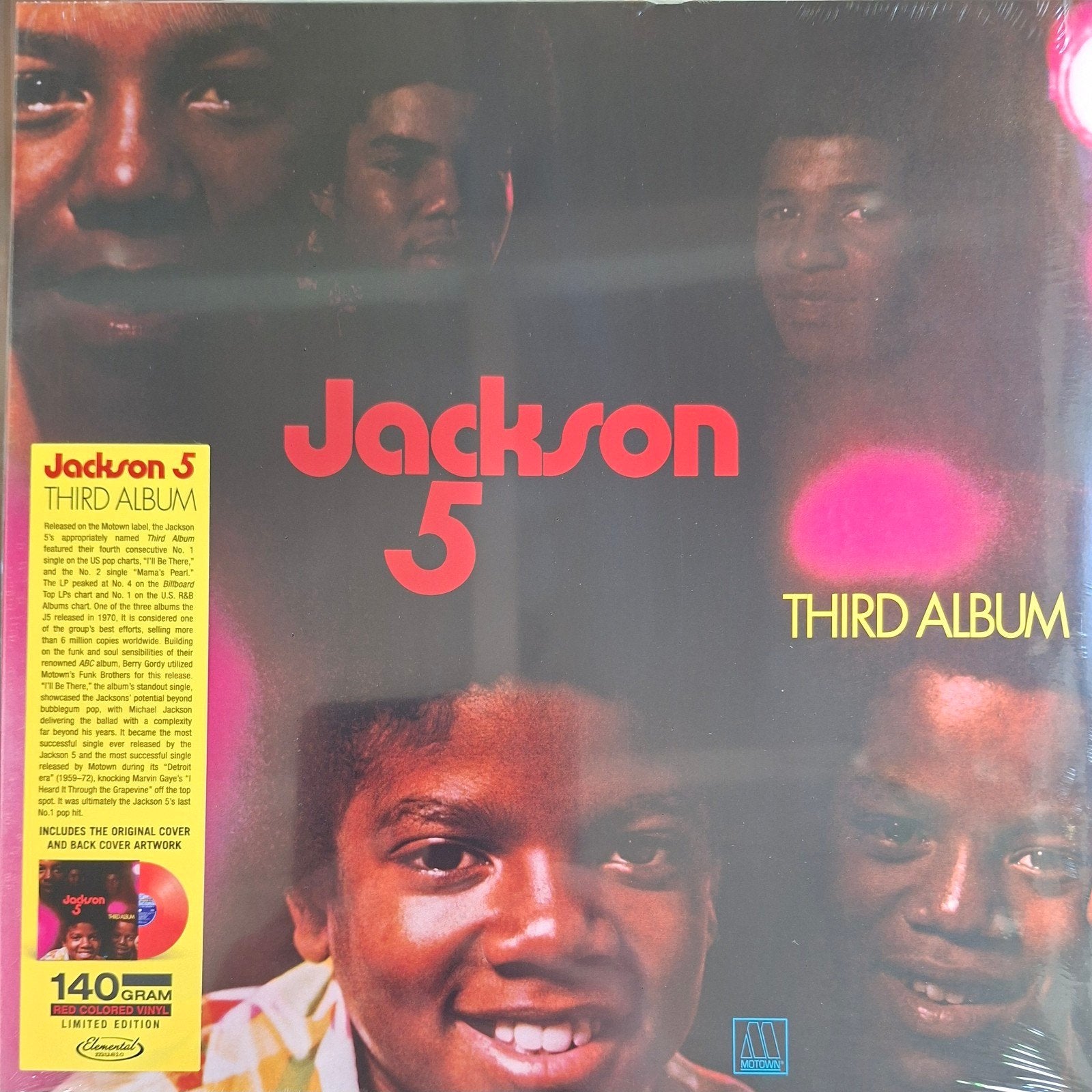 Lp Jackson 5 - Third Album   lim. Red vinyl 140 gr, Cd's en Dvd's, Vinyl | Pop, Ophalen of Verzenden, Nieuw in verpakking, 12 inch