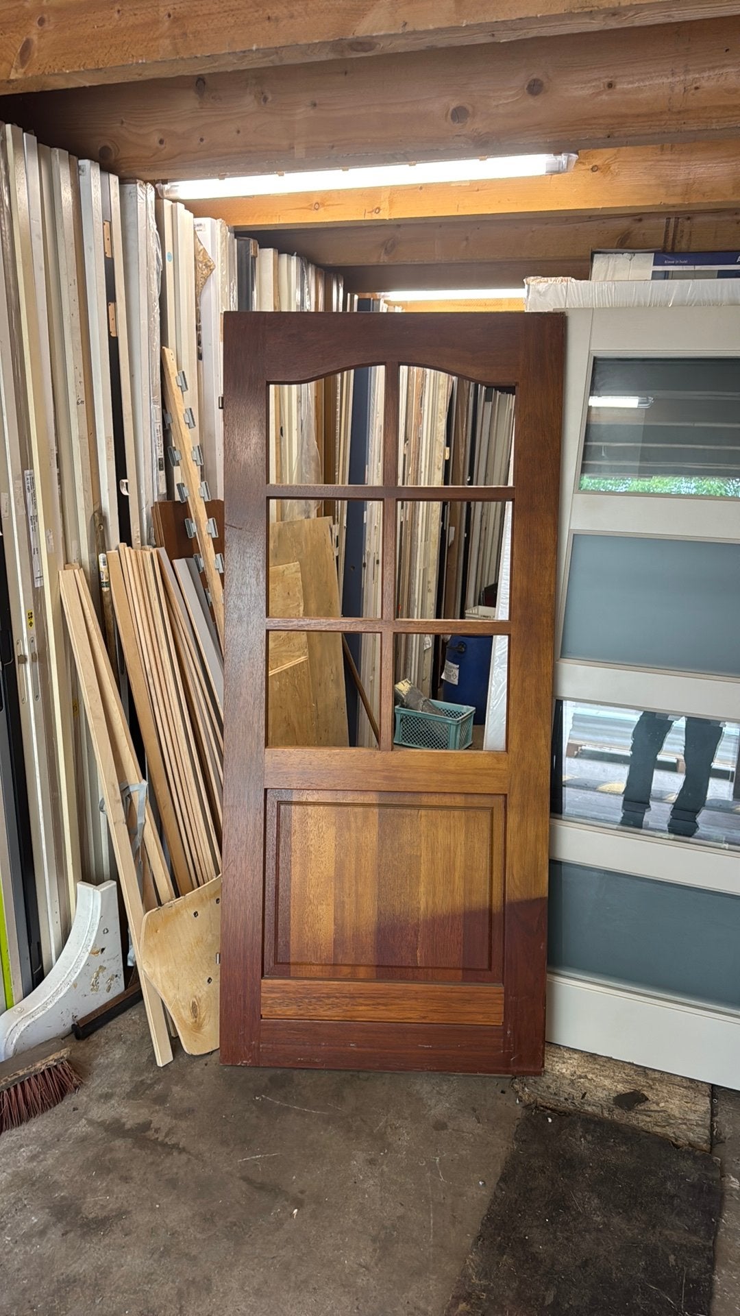 Nieuwe buitendeur  merbau 88x201.5 cm nr 434, Doe-het-zelf en Verbouw, Ophalen, 80 tot 100 cm, Nieuw, Buitendeur