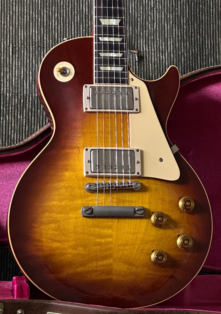 2025 Gibson Les Paul Standard 1958 Figured Top Lightweight, Ophalen of Verzenden, Gebruikt, Solid body, Gibson