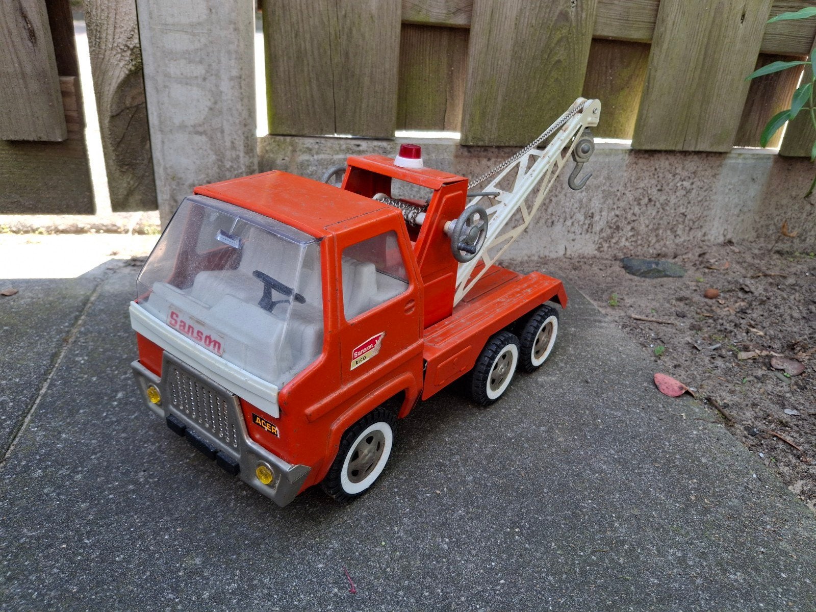 Vintage Sanson Junior Ager Takelwagen Speelgoed, Ophalen of Verzenden, Gebruikt