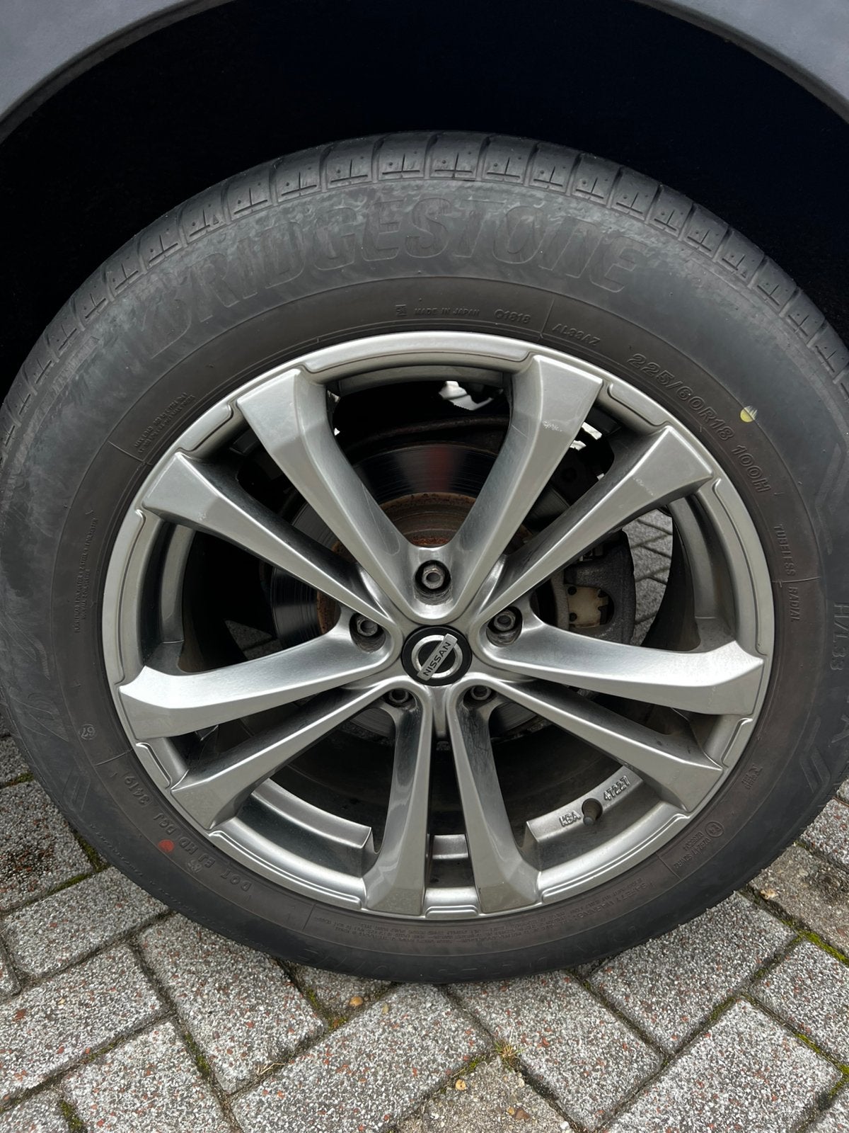 Nissan Qashqai sportvelgen met Bridgestone banden, Ophalen, Gebruikt