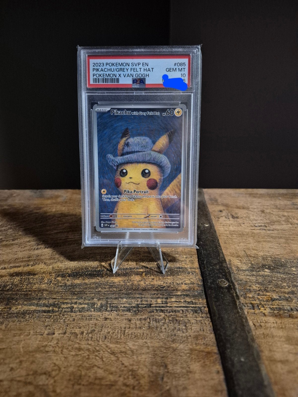 Pikachu Grey Felt Hat Van Gogh PSA10, Ophalen of Verzenden, Nieuw