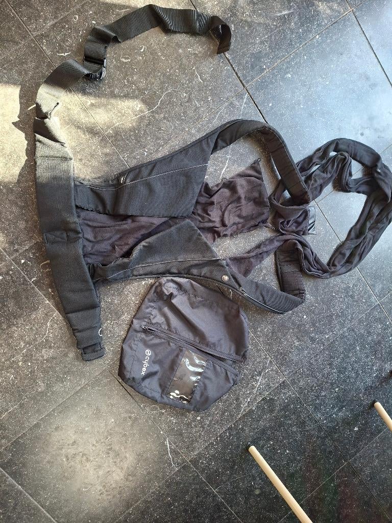 Cybex yema tie draagzak zwart, Overige merken, Ophalen of Verzenden, Zo goed als nieuw, Buik