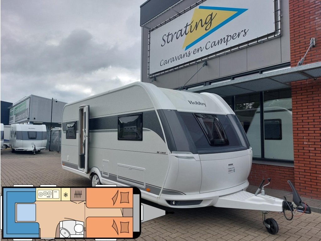 Hobby De Luxe 540 UL NIEUW BINNEN MODEL 2026!!, Caravans en Kamperen, Schokbreker, Rondzit, Hobby, Bedrijf