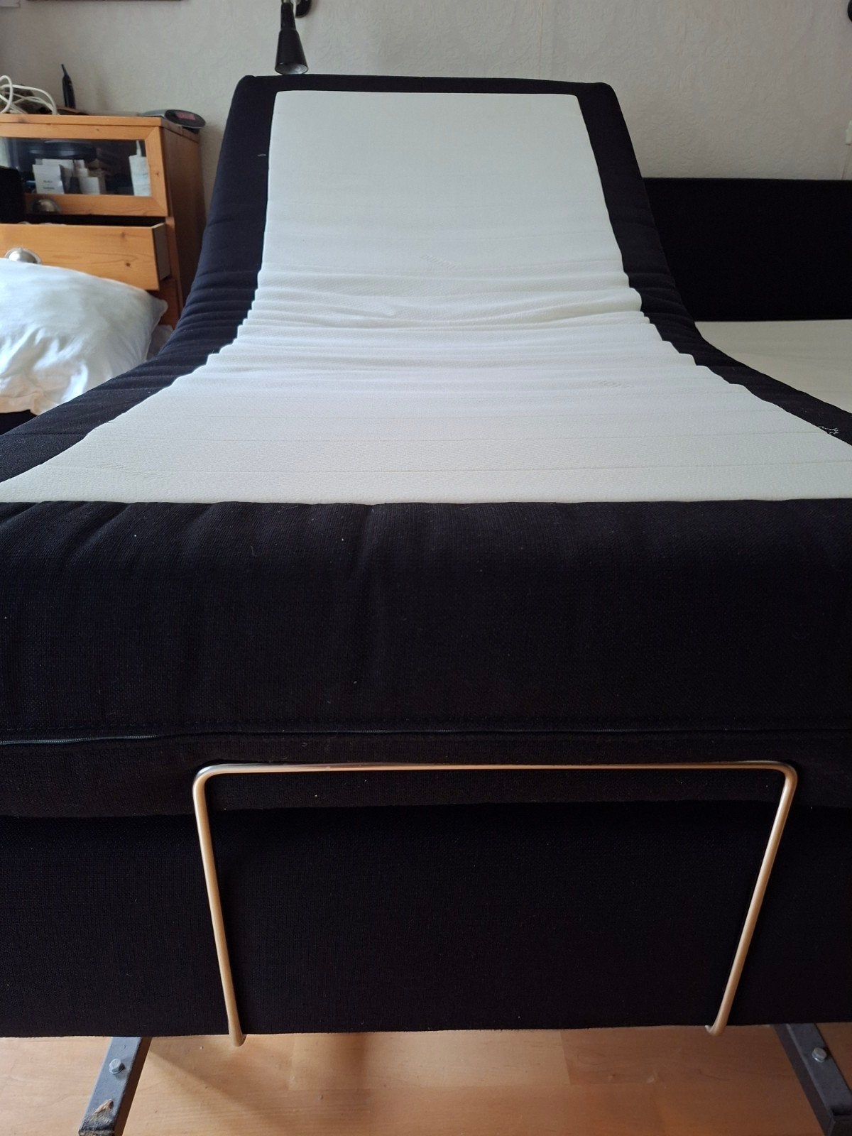 Timeless by Norma elektrisch verstelbaar bed 2x90x200, Ophalen, Zwart, Tweepersoons, 180 cm