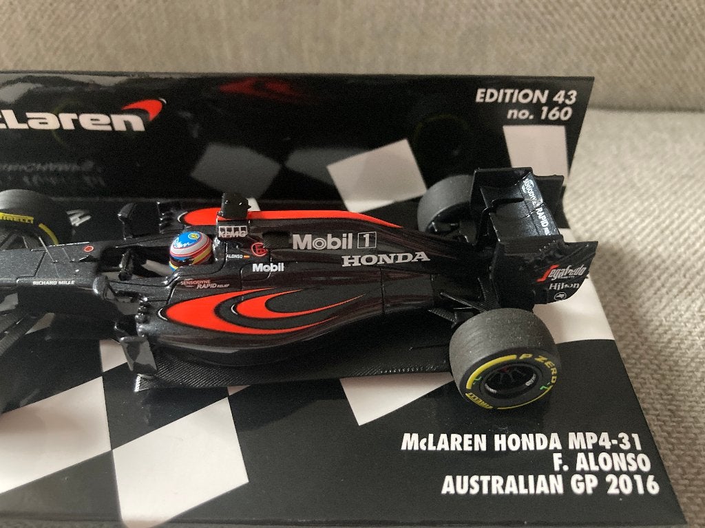 Fernando Alonso 1:43 Australian GP 2016 Mclaren Honda, Ophalen of Verzenden, Nieuw, Formule 1