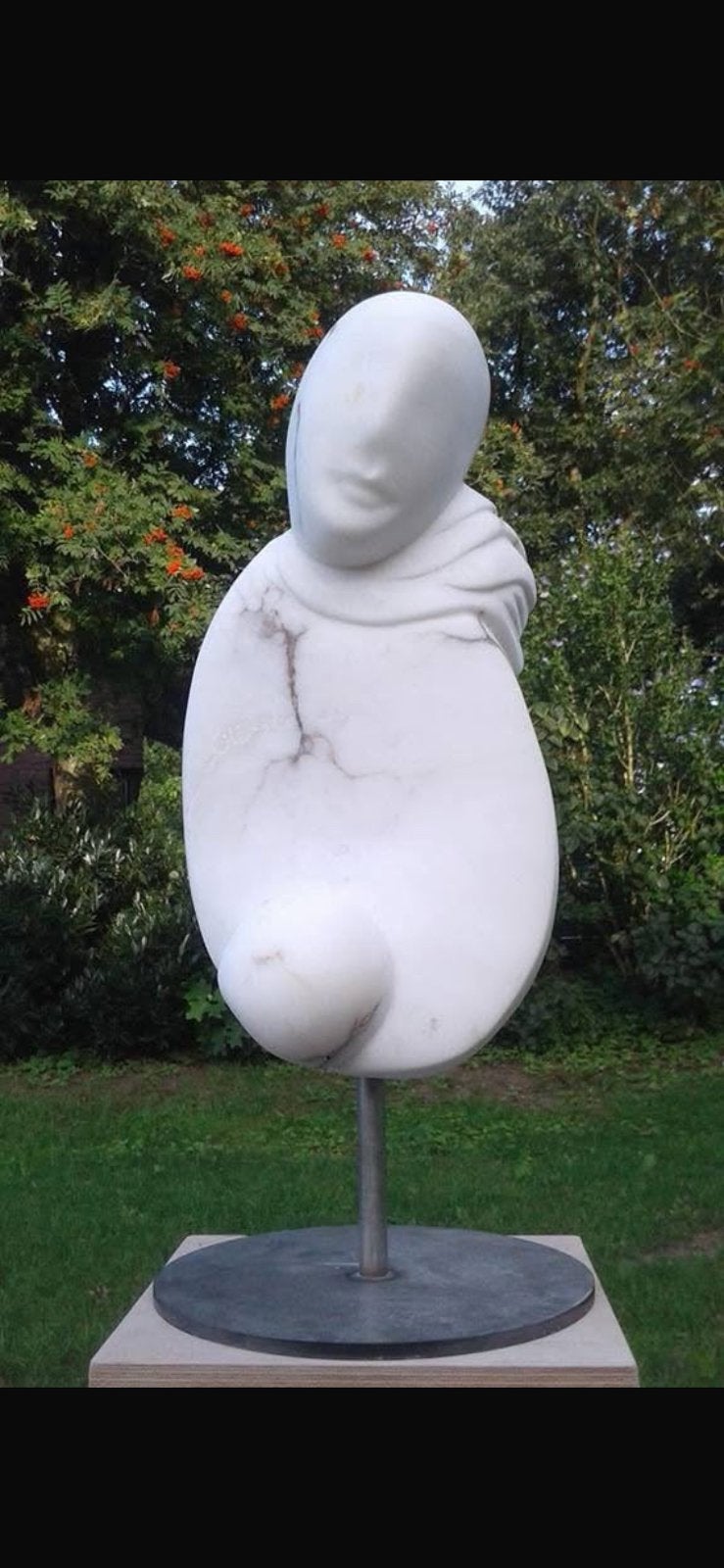 Marmeren Artistiek Standbeeld, Tuin en Terras, Tuinbeelden, Ophalen, Zo goed als nieuw, Steen, Overige typen