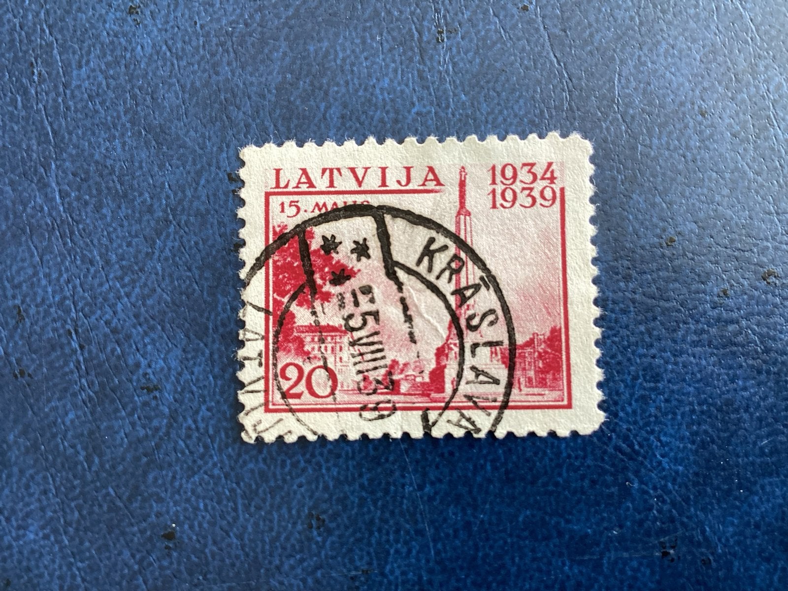 Letland 1934-1939- Mi.274-gestempeld, 20 cent, Ophalen of Verzenden, Overige landen, Gestempeld