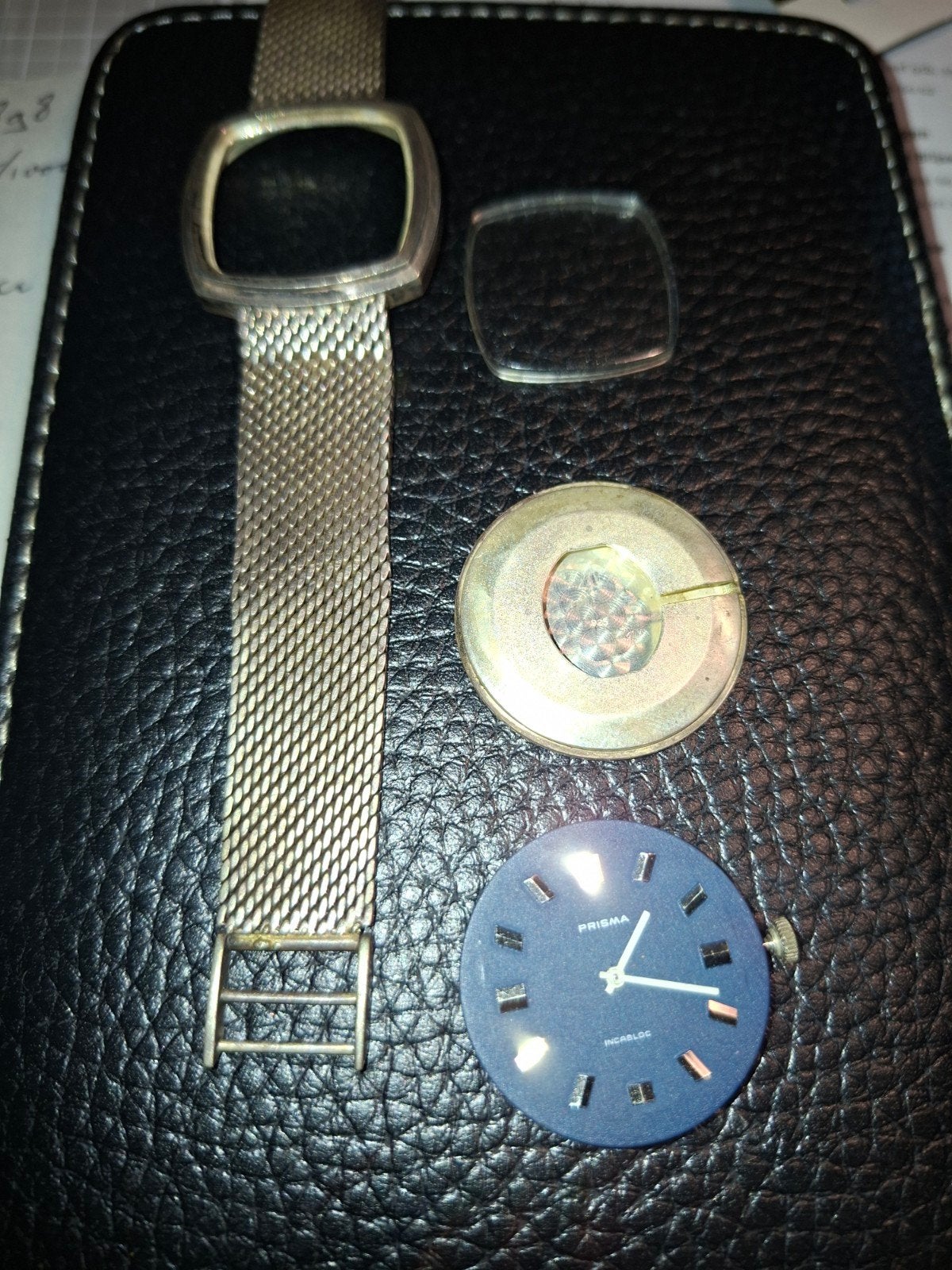 prisma incabloc herenhorloge, Sieraden, Tassen en Uiterlijk, Overige merken, Polshorloge, Zilver, 1960 of later
