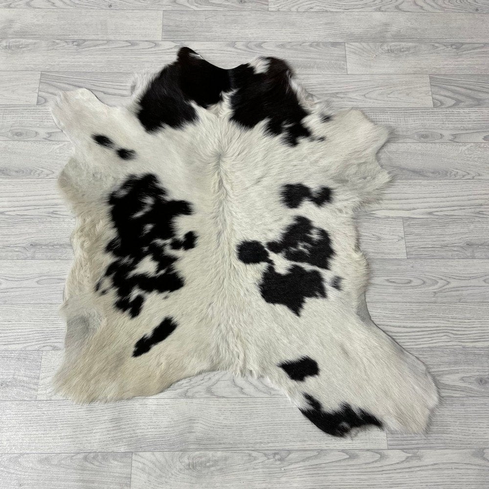 Kalfshuid bruin creme 90x80cm #206 | Lederstore, Huis en Inrichting, Nieuw, Bruin, Overige vormen, 50 tot 100 cm