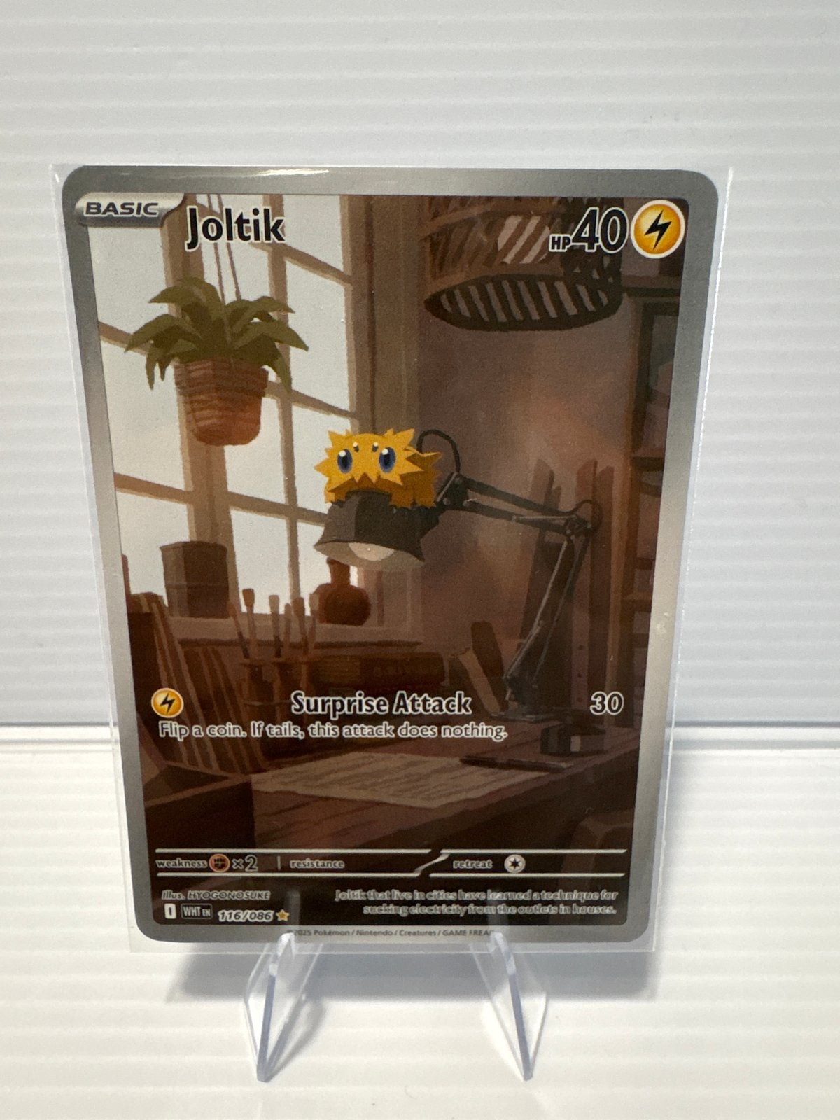 Joltik 116/086 White Flare Pokemon Kaart NM Conditie, Ophalen of Verzenden, Zo goed als nieuw, Losse kaart