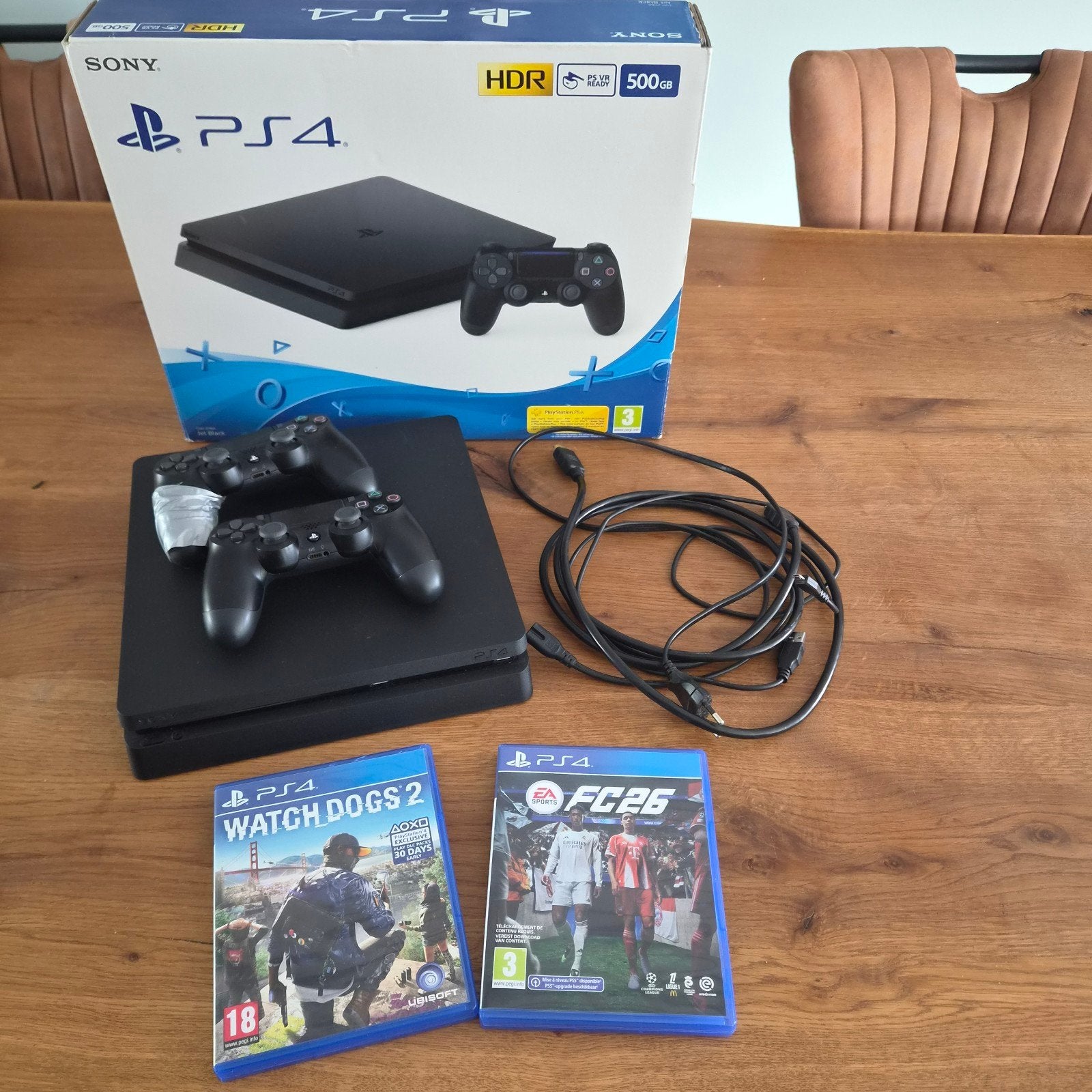Net Playstation 4 Slim pakket!, Ophalen, Met 2 controllers, Zo goed als nieuw, Original