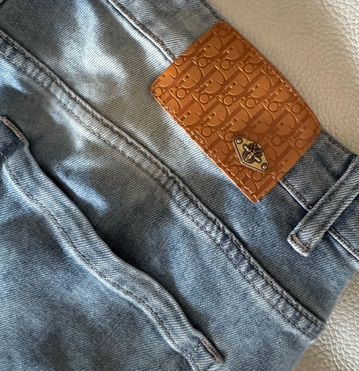 Dior Jeans - Lichtblauw, Maat W33-W34, Ophalen of Verzenden, Gedragen, Blauw, W33 - W34 (confectie 48/50)