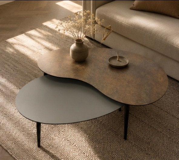 Organische salontafel set - Direct leverbaar, 100 tot 150 cm, Zo goed als nieuw, Betaalbaar-Design, 5 – 50