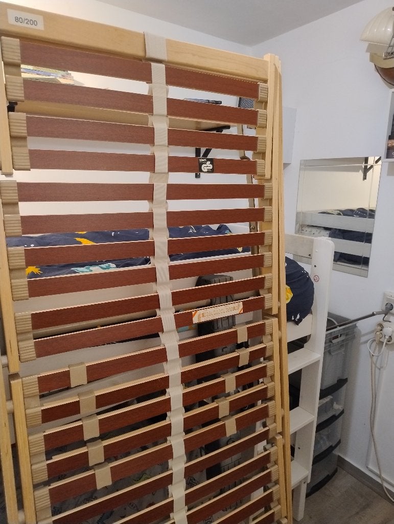 2 Elektrische Bedbodems, Ophalen, Eenpersoons, Zo goed als nieuw, 80 cm
