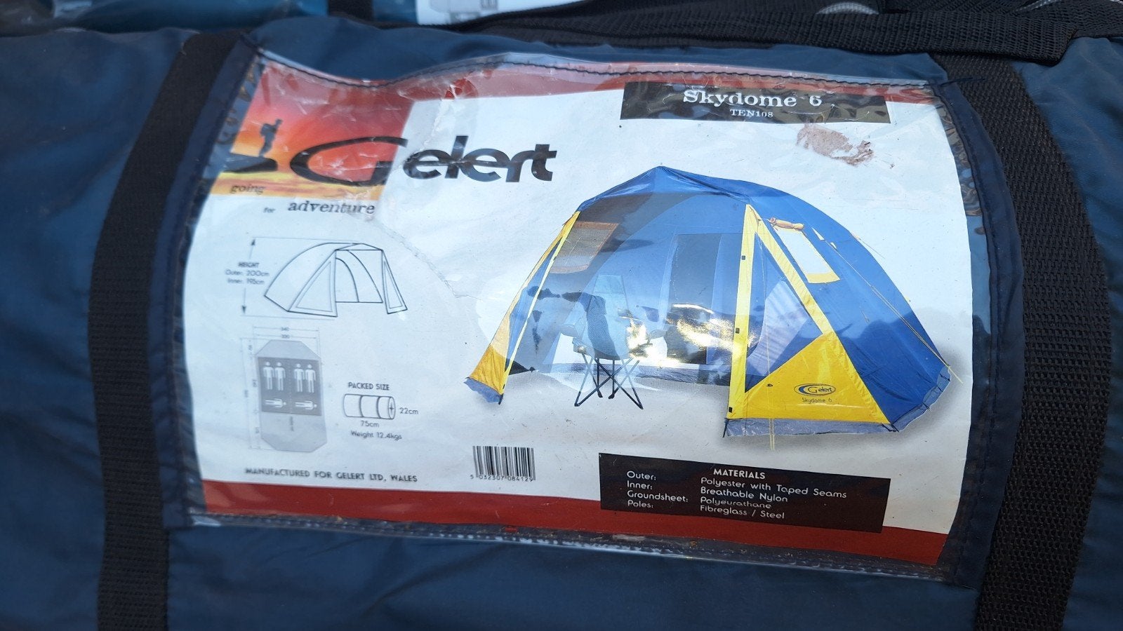 Nieuwe Gelert Skydome 6-persoons tent - Ongebruikt!, Caravans en Kamperen, Tenten, Ophalen of Verzenden