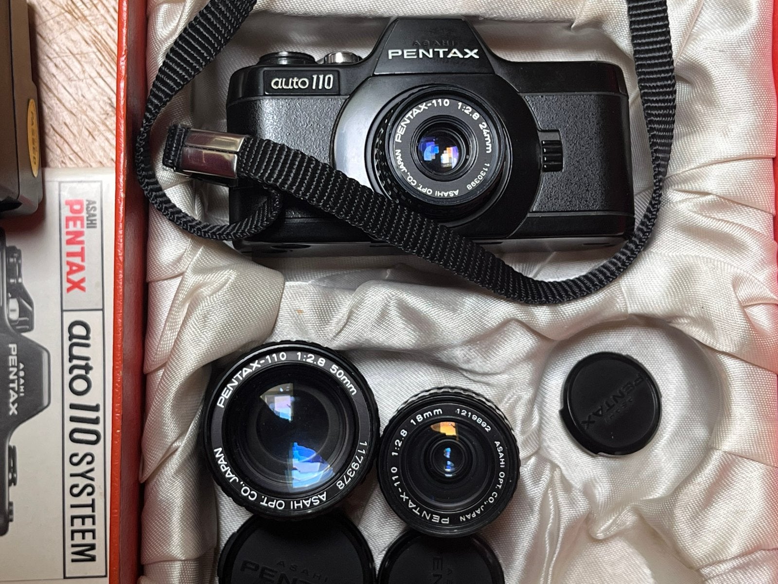 Pentax 110 set in originele doos, Audio, Tv en Foto, Ophalen of Verzenden, Gebruikt, Spiegelreflex, Pentax