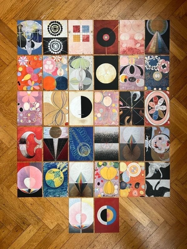 Hilma af Klint Kunstkaarten Set - 32 Abstracte A6 Kaarten, Ophalen of Verzenden, 1980 tot heden, Ongelopen, Cultuur en Media