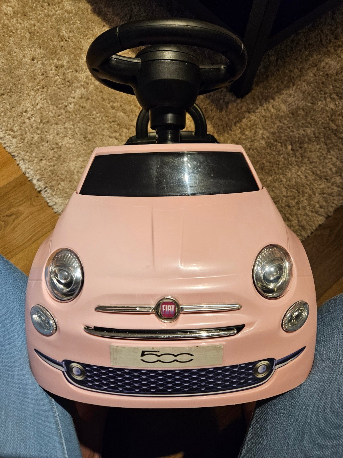 Roze Fiat 500 loopauto - Uitstekende staat, Ophalen, Gebruikt