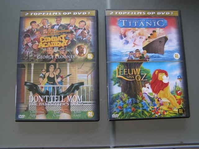 2x 2 topfilms op dvd, Alle leeftijden, Ophalen of Verzenden, Zo goed als nieuw