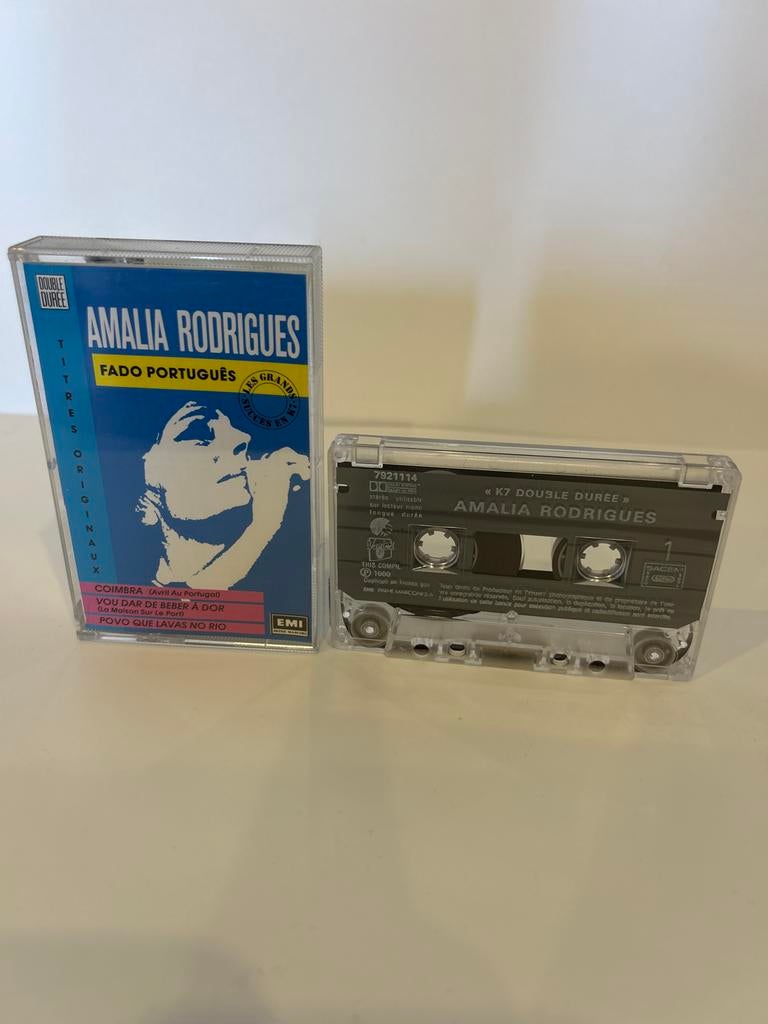 Amalia Rodrigues - Fado Português Cassetteband (Double Durée, Wereldmuziek, 1 bandje, Ophalen of Verzenden, Zo goed als nieuw