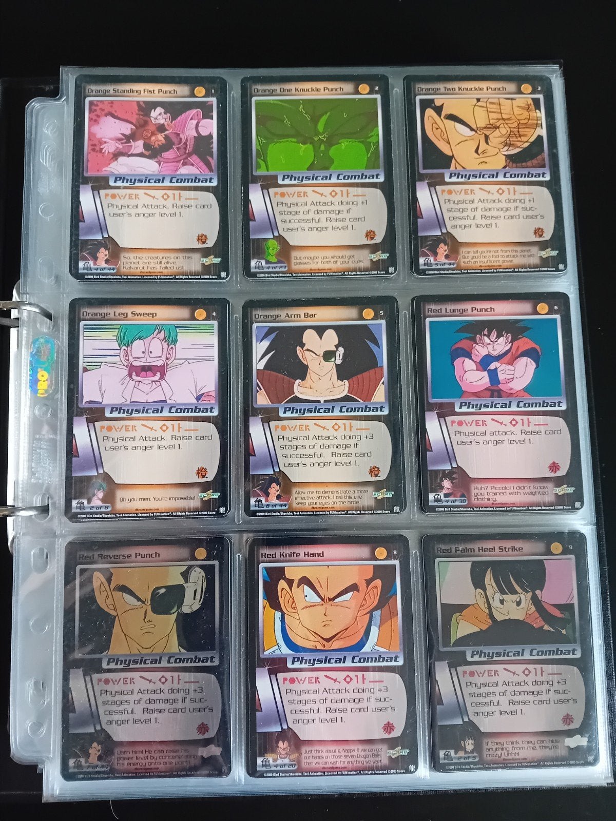 flinke map met dragonball z kaarten uit verschillende saga's, Ophalen of Verzenden