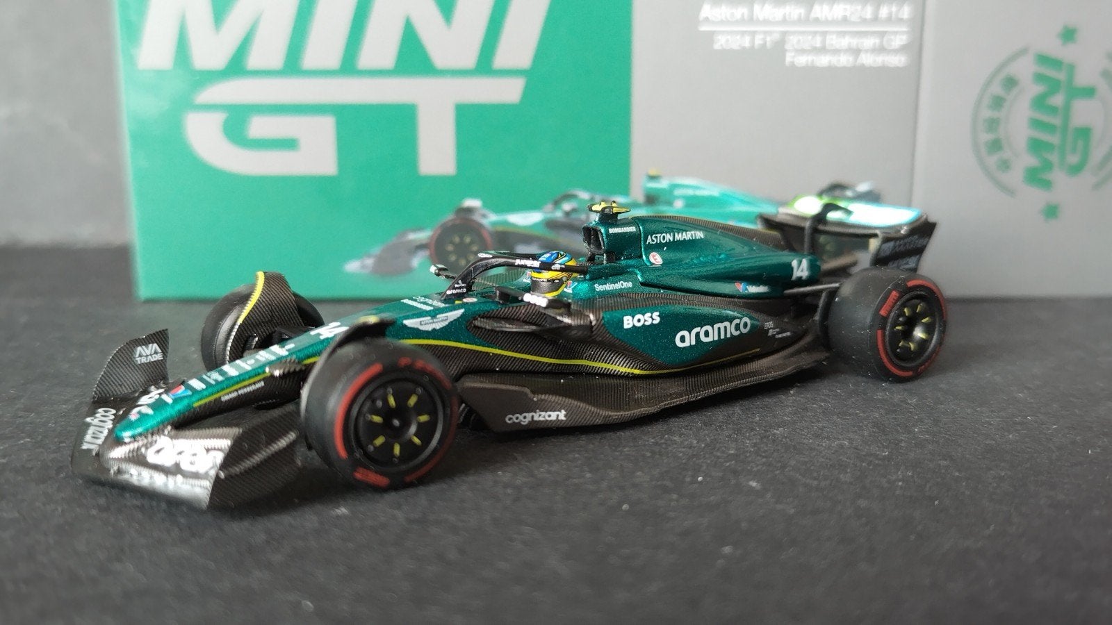 Aston Martin F1 Fernando Alonso 202R 1:64 MiniGt Pol, Auto, ., Nieuw, Ophalen of Verzenden
