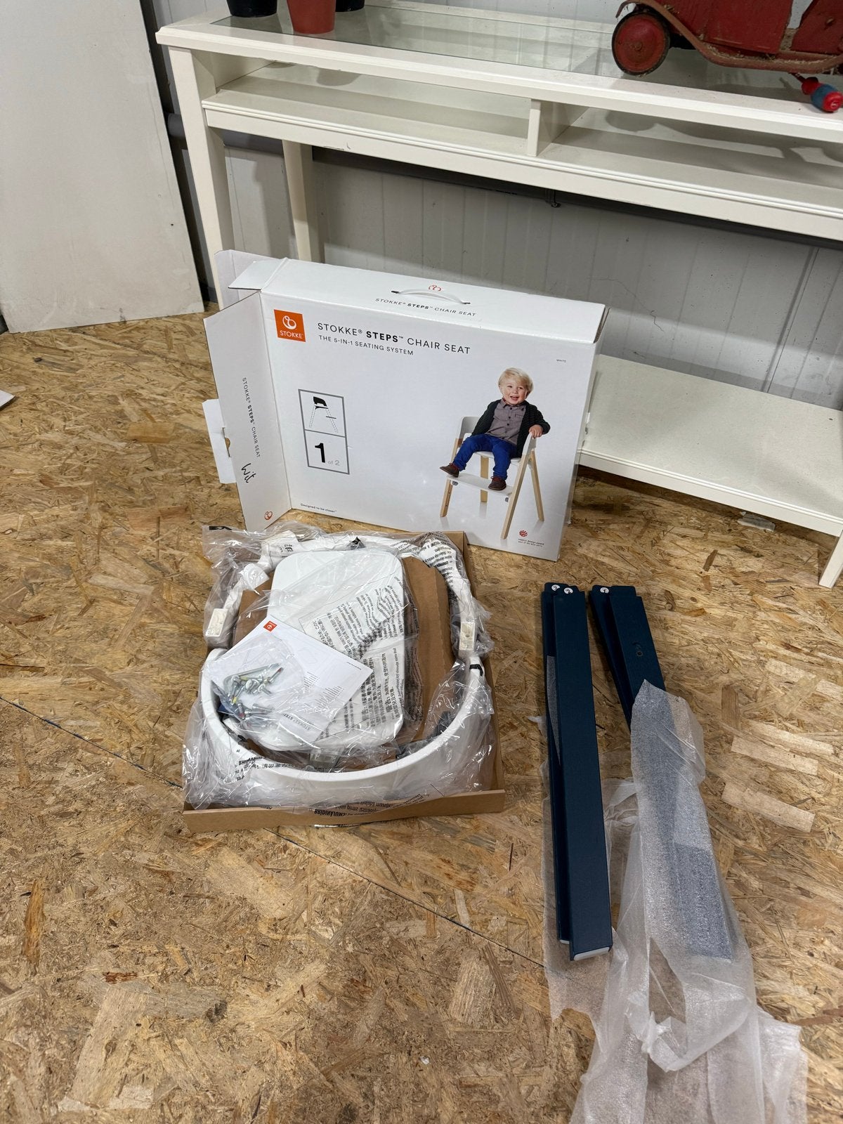 Stokke Steps Midnight Blue kinderstoel (z.g.a.n.), Aanschuifbaar, Meegroeistoel, Stokke, Stokke