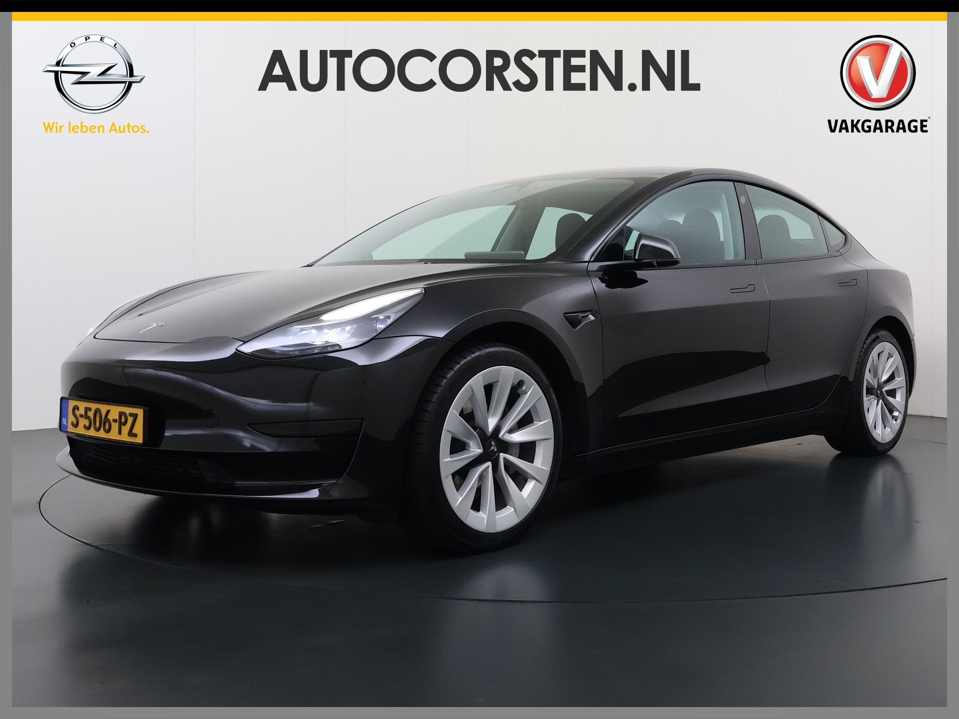 Tesla Model 3 RWD 60kWh Warmtepomp LFP-Accu SOH 91% Traffic, Auto's, Automaat, Dealer onderhouden, Achterwielaandrijving, Gebruikt