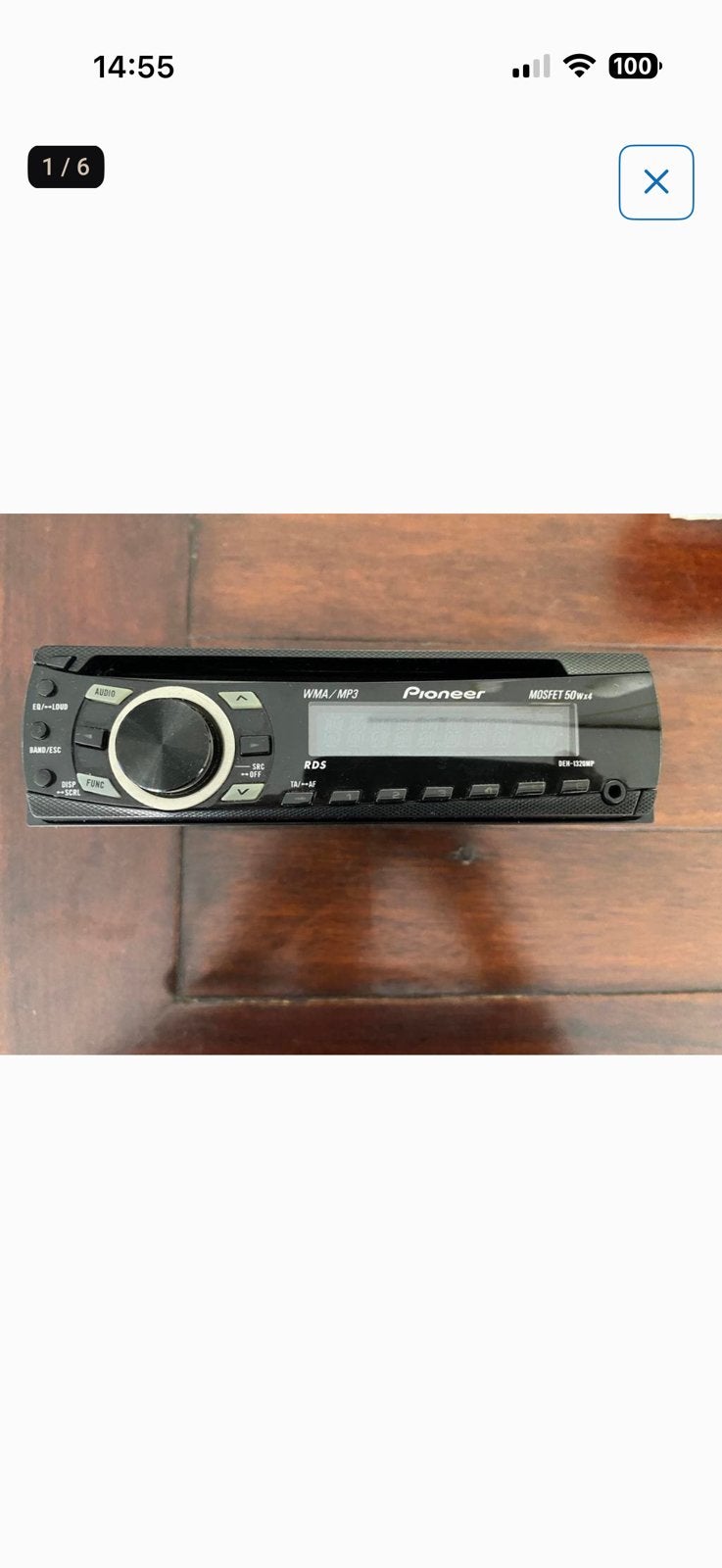 Pioneer autoradio, Ophalen of Verzenden, Gebruikt