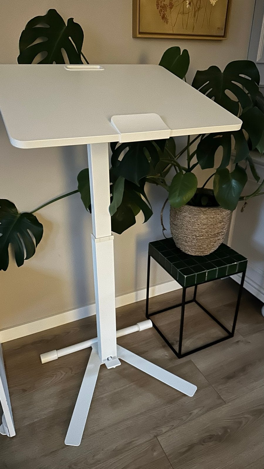 IKEA MITTZON Laptoptafel Verstelbaar Wit, Ophalen, 70 tot 120 cm, Nieuw, Metaal