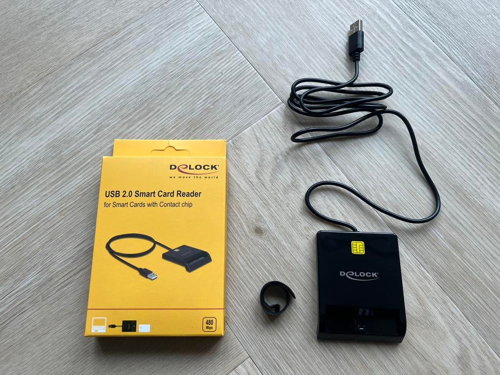 Delock USB 2.0 smart card reader (nieuw), Ophalen of Verzenden, Nieuw