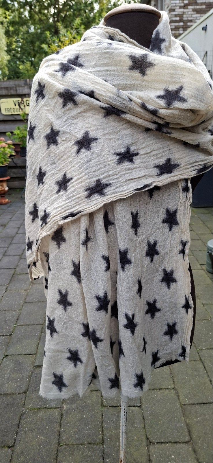 MOOIE GROTE MAISON SCHOTCH SJAAL, Ophalen of Verzenden, Zo goed als nieuw, Maat 46/48 (XL) of groter, Sjaal