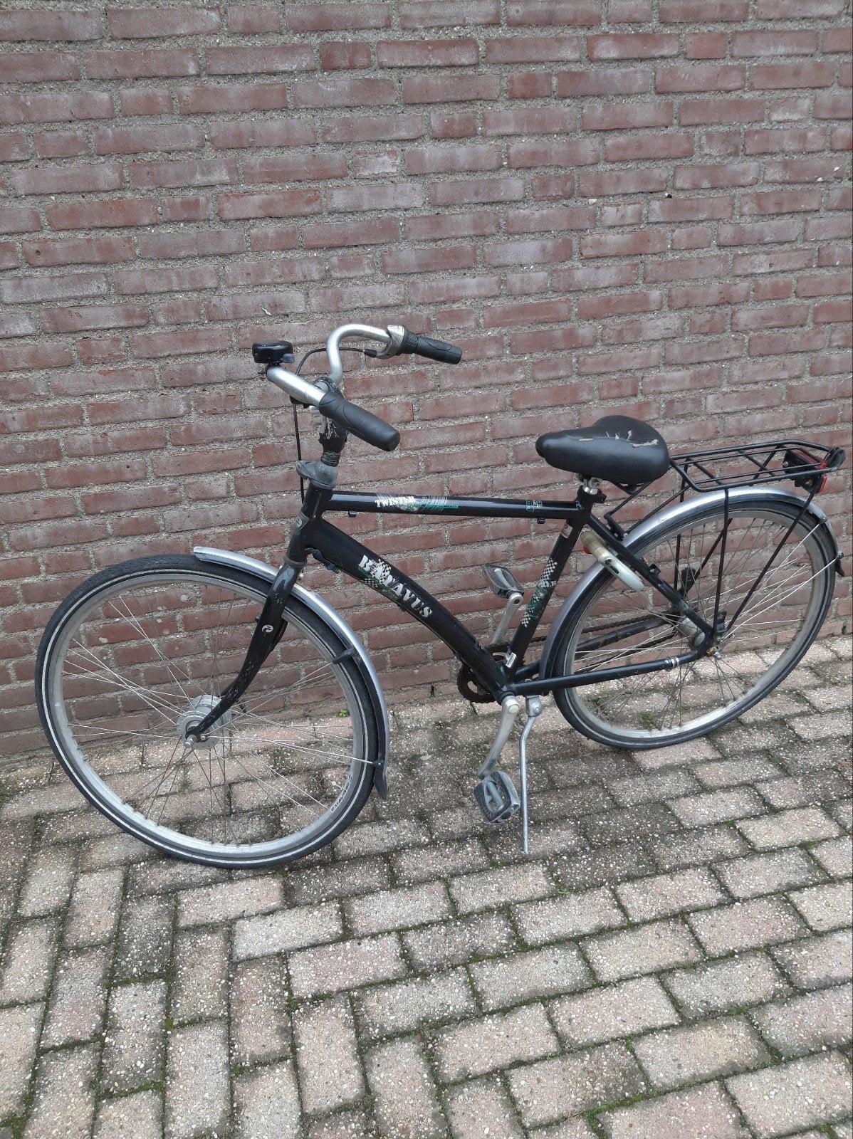 Mooie Batavus Twister Damesfiets 28 inch, 3 versn., Ophalen, Gebruikt, Velgrem, Versnellingen