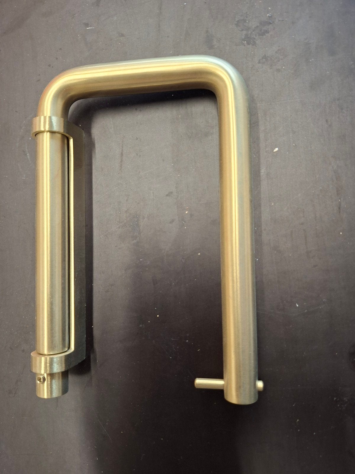 toiletrolhouder mat messing, Ophalen of Verzenden, Nieuw, Goud
