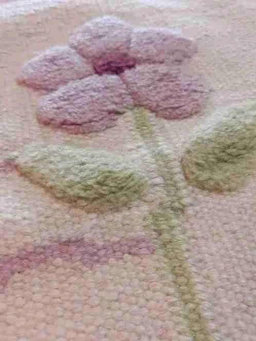Kleed beige met gekleurde bloemen 149/91 cm, 100 tot 150 cm, Beige, Djt@dejuistetoon.eu, Zo goed als nieuw