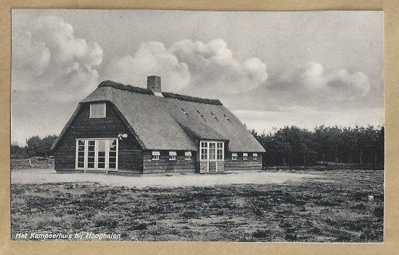 Ansichtkaart Het Kampeerhuis bij Hooghalen, Drenthe, Ophalen of Verzenden, 1920 tot 1940, Ongelopen, Drenthe