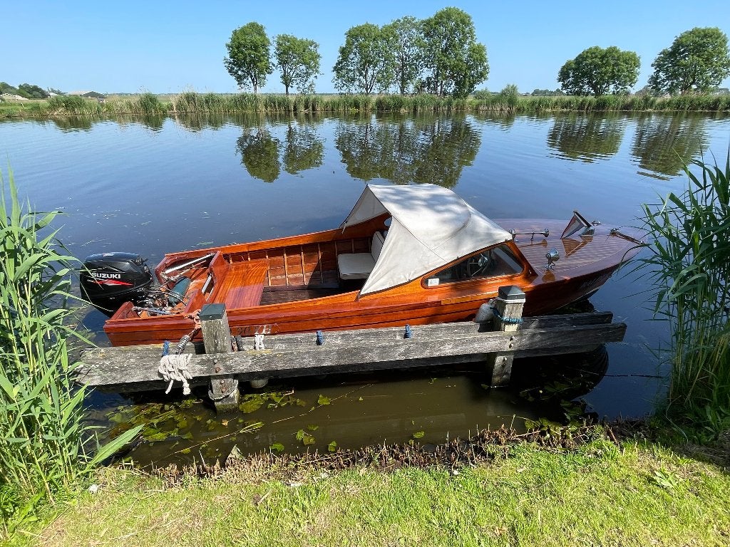 Flying Finn speedboot, Watersport en Boten, Speedboten, Gebruikt, Overige merken, Benzine, Minder dan 70 pk, Buitenboordmotor