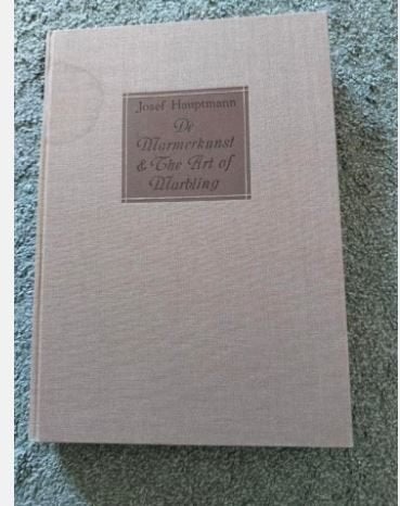 Josef Hauptmann - De Marmerkunst & The Art of Marbling, Ophalen of Verzenden, Gelezen, Josef Hauptmann