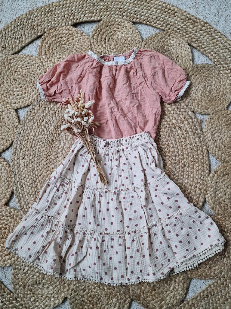 Prachtig oud roze shirtje maat 110, Gebruikt, Meisje, Ophalen of Verzenden, Zara