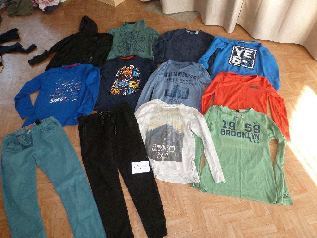Pakket jongens kleding  170/176, Ophalen, Zo goed als nieuw, Maat 170