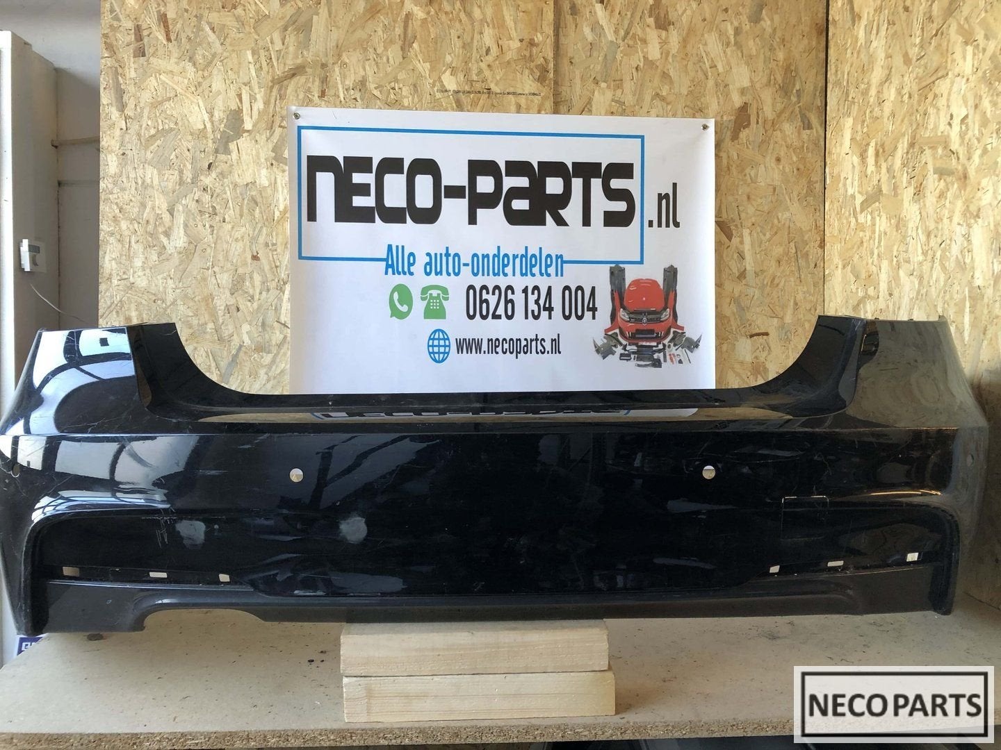 Bmw f30 m pakket bumper achterbumper origineel, Gebruikt, -, -, Ophalen of Verzenden