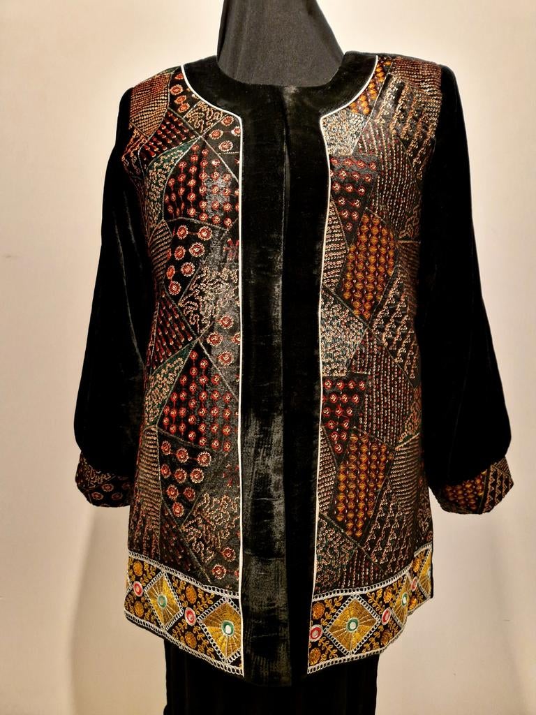 Afghaanse blazer free size, Maat 38/40 (M), Overige typen, Verzenden, Zwart