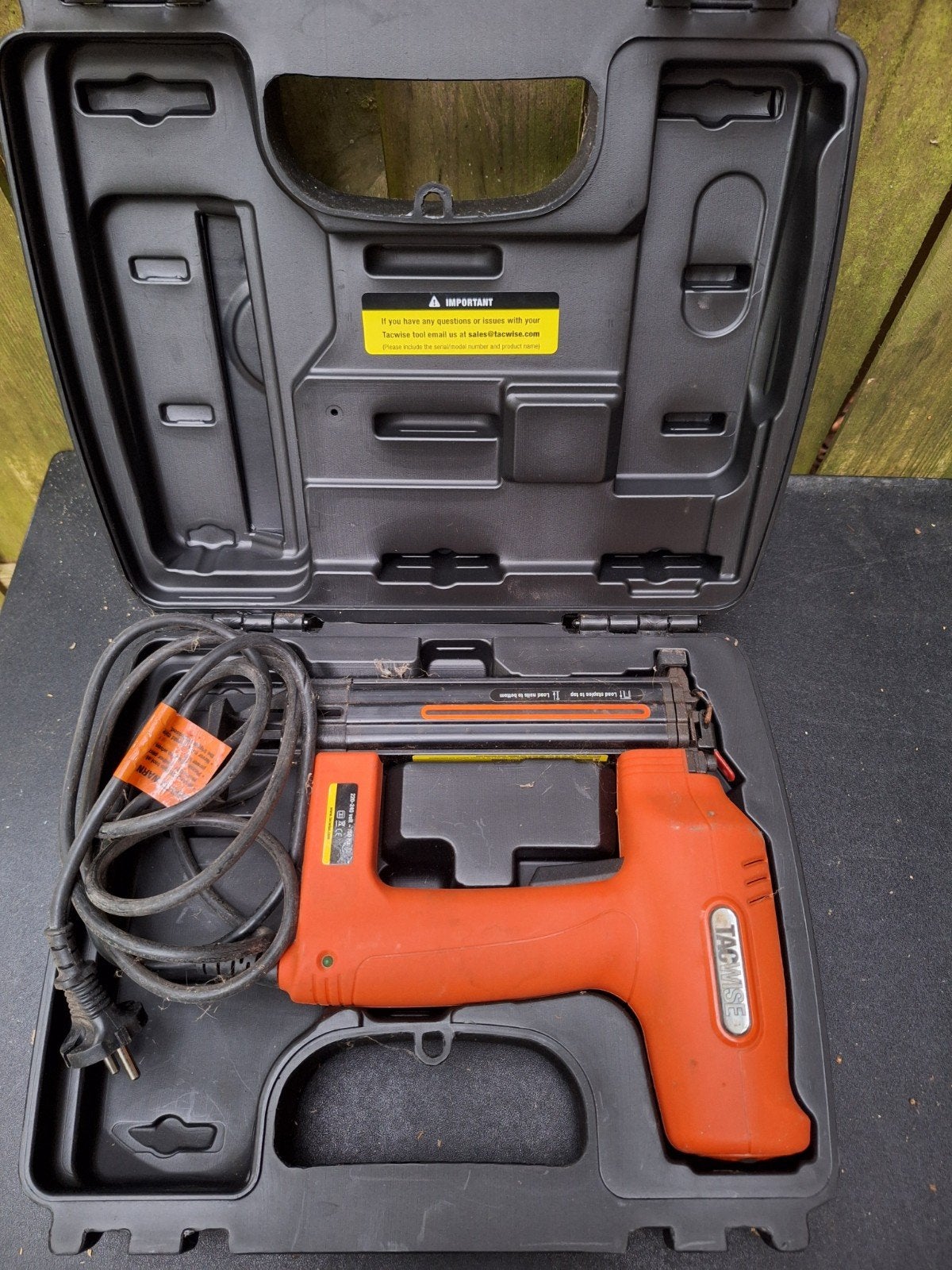 Tacwise 191EL elektrische tacker/nietmachine in koffer, Doe-het-zelf en Verbouw, Ophalen, Gebruikt, Tacker/nietmachine, Overige merken