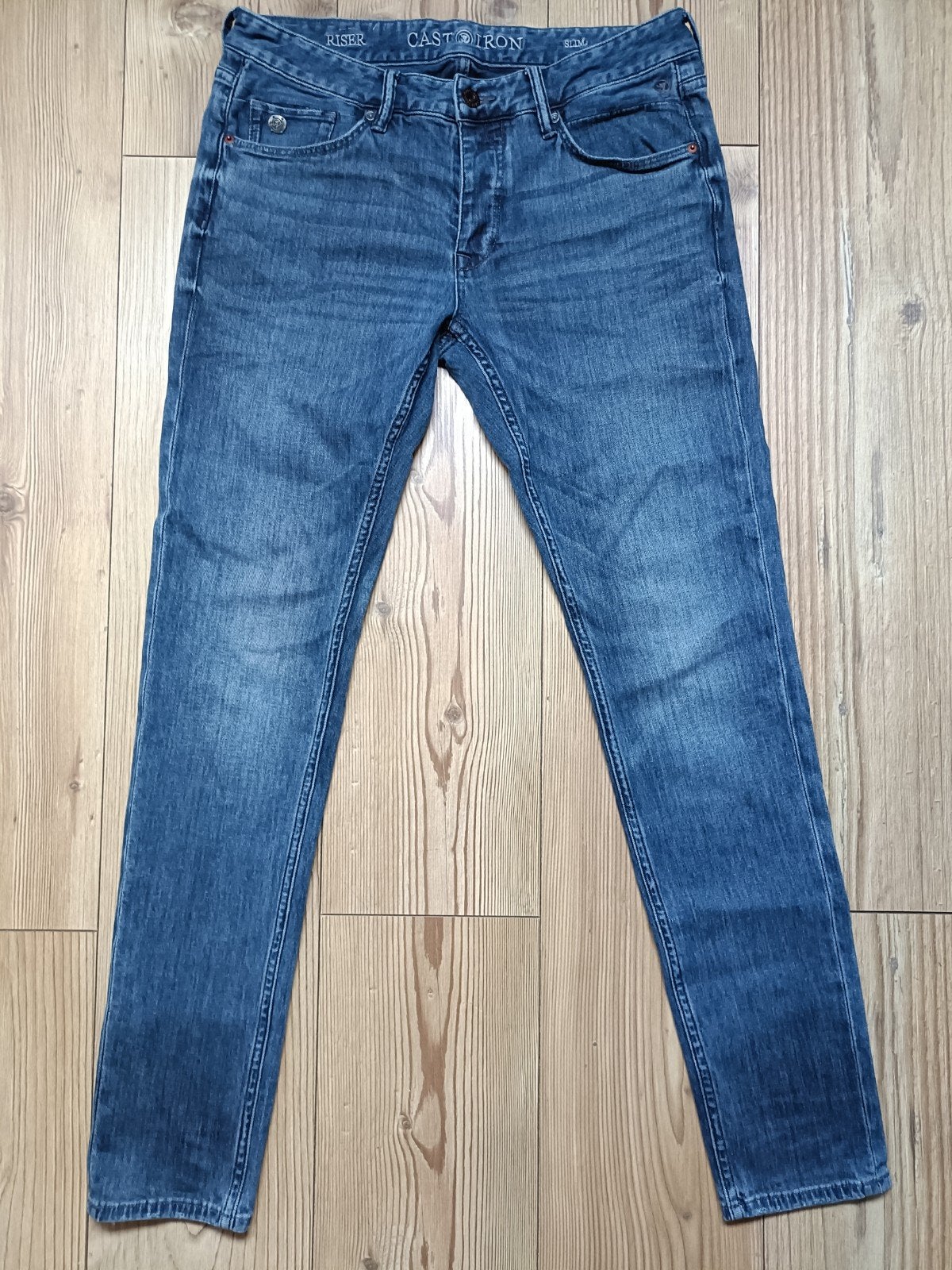 Cast Iron stretch maat 32-32, Ophalen of Verzenden, Zo goed als nieuw, Blauw, W32 (confectie 46) of kleiner
