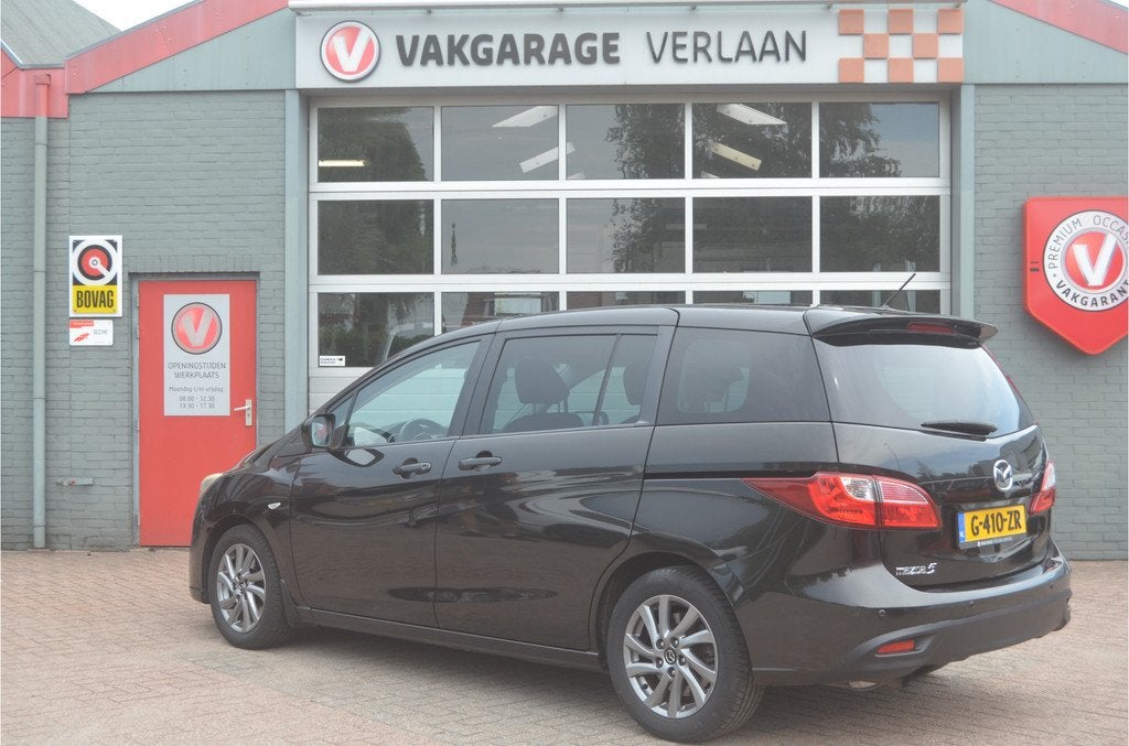 Mazda 5 2.0 Business 12 mnd. gar. navigatie. 7 pers., Auto's, Mazda, Automatische klimaatregeling, Gebruikt, 4 cilinders, 7 stoelen