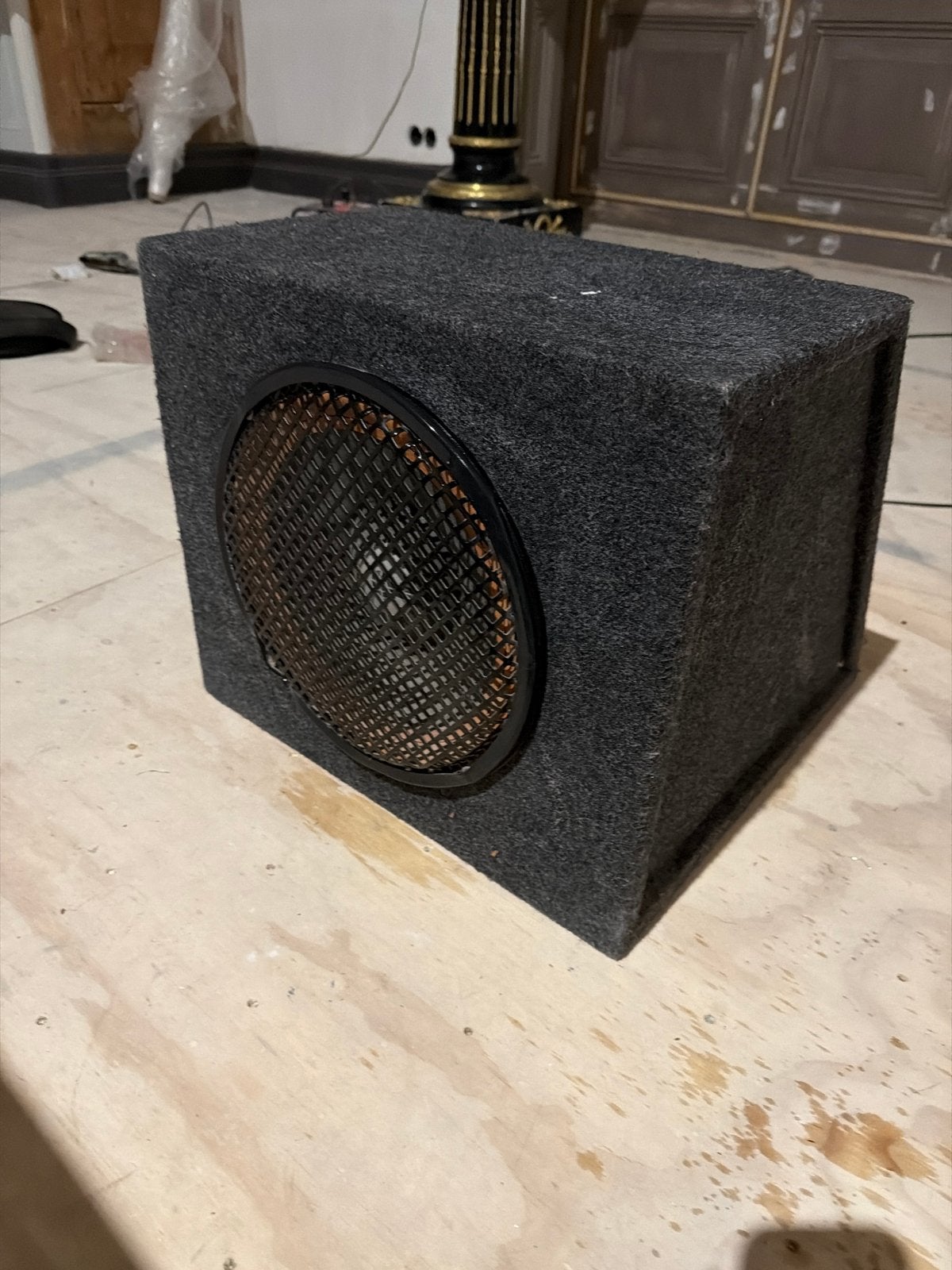 Subwoofer met JBL PS100 ingebouwde versterker, Gebruikt, Ophalen of Verzenden, Geschikt voor surround/home cinema, Minder dan 60 watt